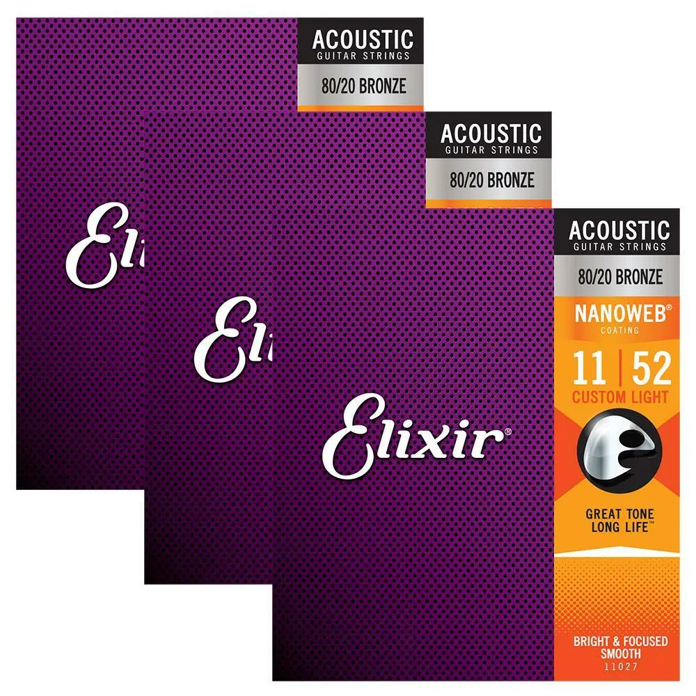 CUERDAS ELIXIR ACOUSTIC NANO WEB 11-52 – foto 2